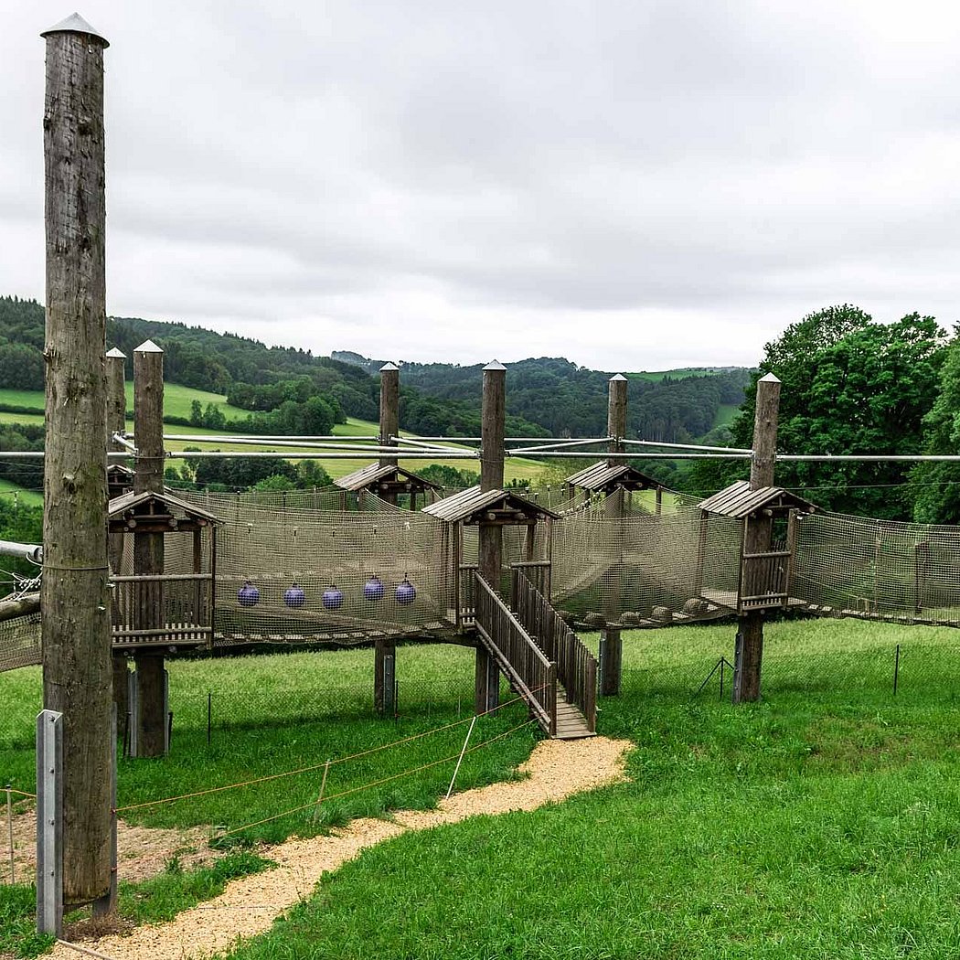 Kletterlabyrinth Erlebnishoehe Wald-Michelbach Freizeitpark Hess